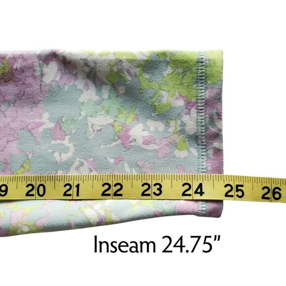 Fabletics Power Hold High Waisted 7/8 Length Bright Pastel Floral pocket XS - Picture 12 of 15